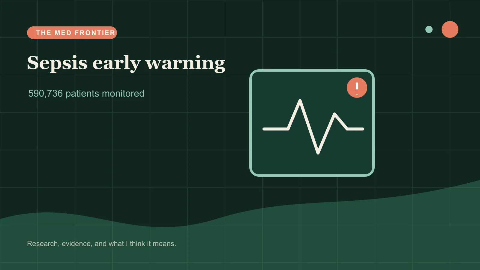 Bedside vital-sign monitor with a sepsis alert marker