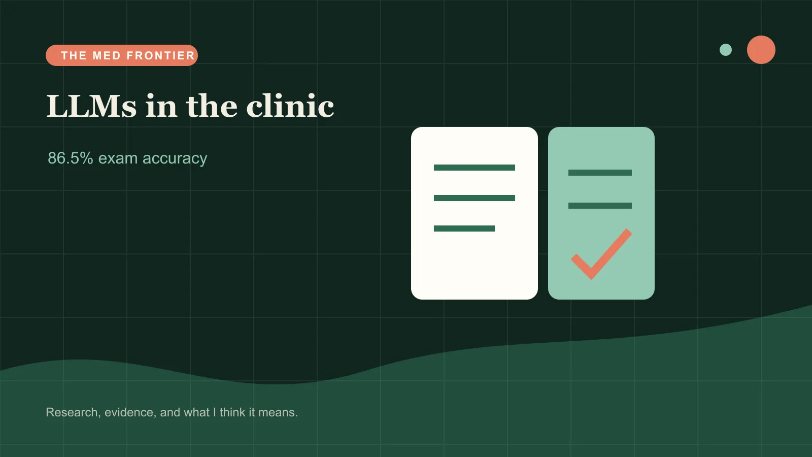 Clinical note draft beside a physician approval panel