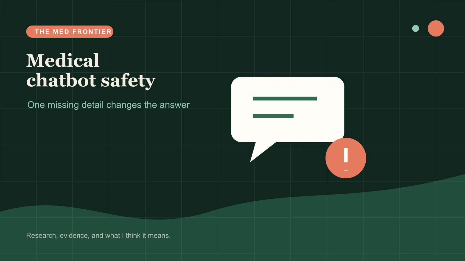 Patient message with a missing clinical detail highlighted